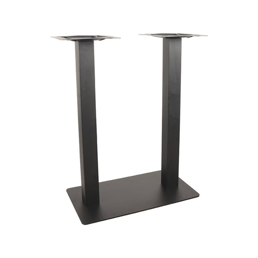 Bartafel Tafelpoot Dubbel Zwart Metaal Dubbel 92 cm 70x40x92 cm-Tafelpoten-LABEL51