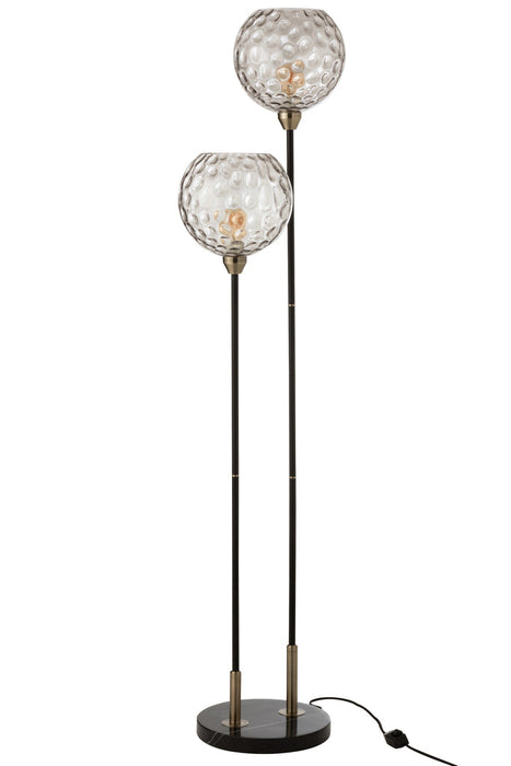 Base Floorlamp Bollie Steel/Marble Black-Lampenvoeten-J-Line