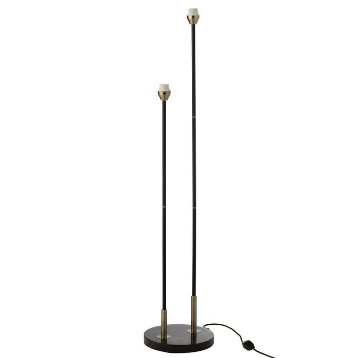 Base Floorlamp Bollie Steel/Marble Black-Lampenvoeten-J-Line