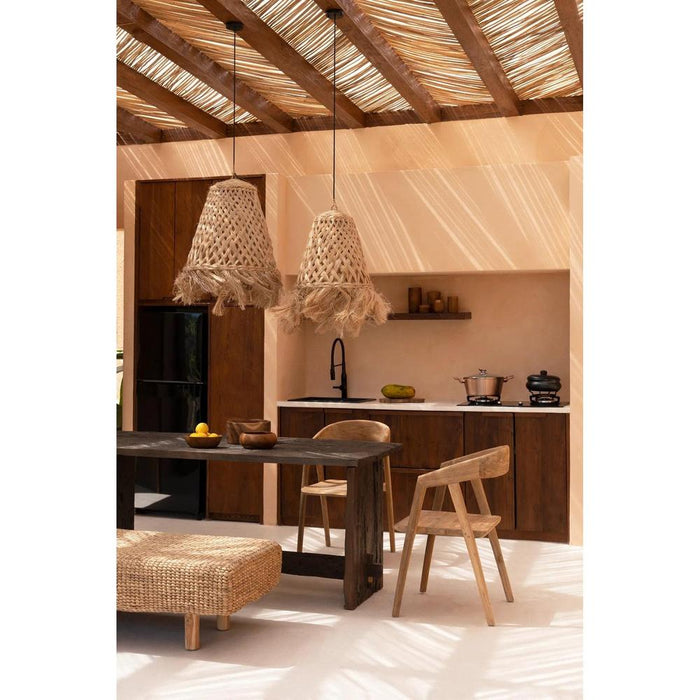 Bazar Bizar Abaca Jelly Fish hanglamp - natuurlijk - L-Hanglampen-Bazar Bizar