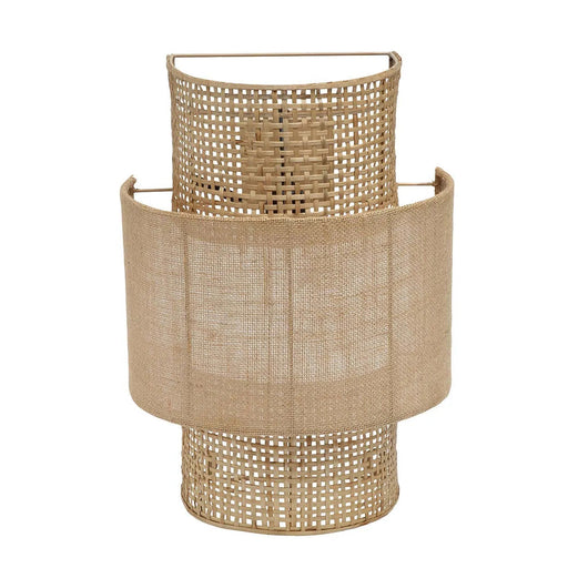 Bazar Bizar Bolly Jute wandlamp - natuurlijk - M-Wandlampen-Bazar Bizar
