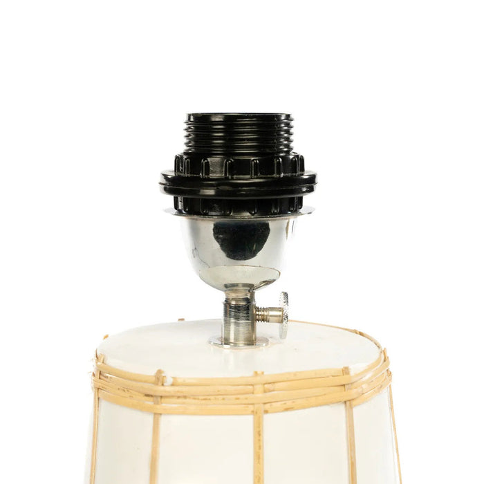 Bazar Bizar Molokai tafel lamp - wit natuurlijk-Tafellampen-Bazar Bizar