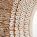 Bazar Bizar Raffia Cowrie spiegel - natuurlijk wit-Spiegels-Bazar Bizar