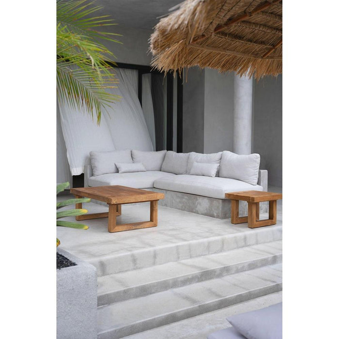 Bazar Bizar Reclaimed Teak bijzettafel - natuurlijk-Bijzettafels-Bazar Bizar