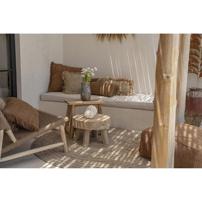 Bazar Bizar Seagrass vloerkleeed - natuurlijk - 150-Ronde Vloerkleden-Bazar Bizar