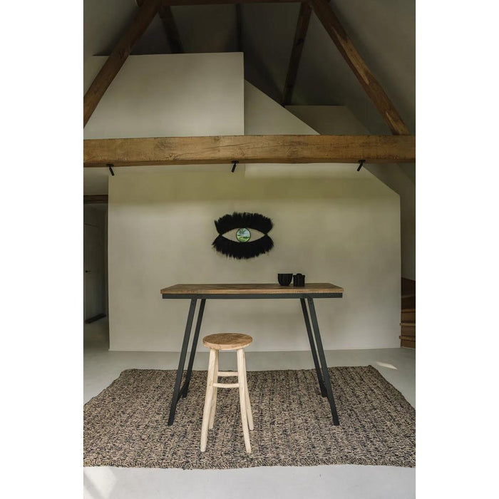 Bazar Bizar Seagrass vloerkleeed - natuurlijk zwart - 180x240-Rechthoekige vloerkleden-Bazar Bizar