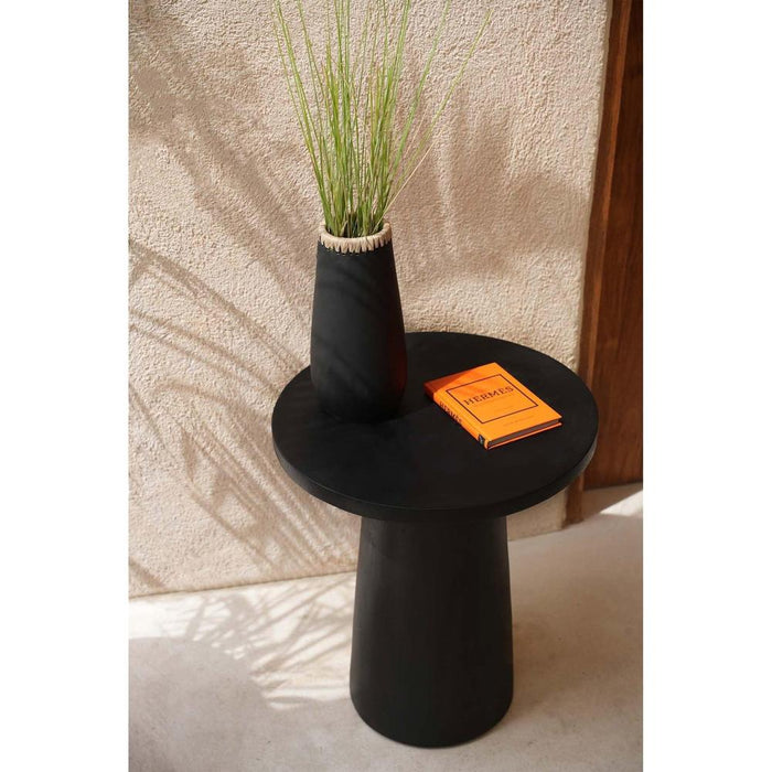 Bazar Bizar Timber Conic bijzettafel - zwart - 50-Bijzettafels-Bazar Bizar