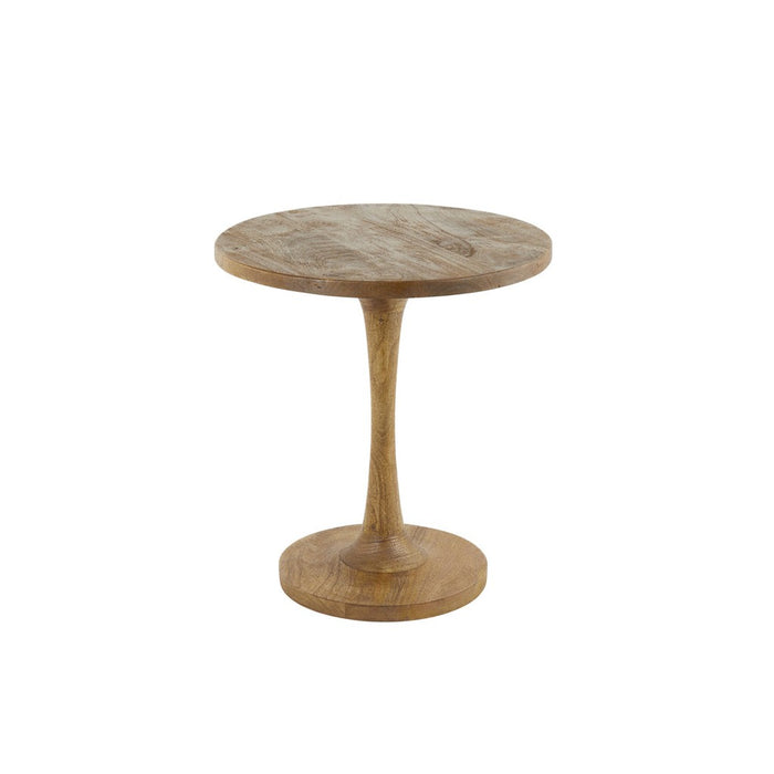 Bijzettafel 50x55 cm BICABA hout mat donkerbruin-Bijzettafels-Light & Living