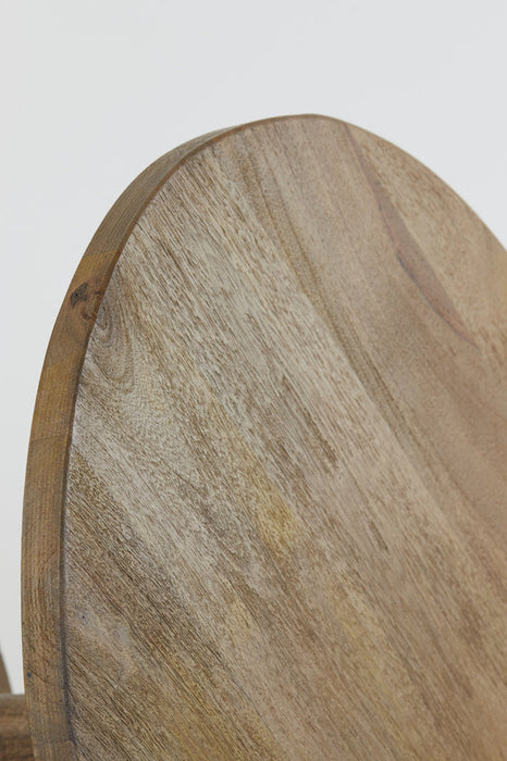 Bijzettafel 60x36 cm BICABA hout mat donkerbruin-Bijzettafels-Light & Living