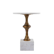 Bijzettafel Alano Wit 40 cm-Bijzettafels-PTMD