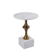 Bijzettafel Alano Wit 40 cm-Bijzettafels-PTMD