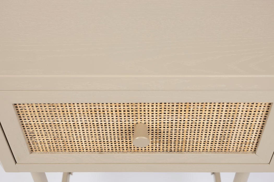 Bijzettafel Amaya MDF Beige 38x48 cm-Bijzettafels-Creating Home