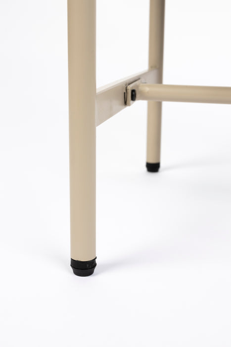 Bijzettafel Amaya MDF Beige 38x48 cm-Bijzettafels-Creating Home