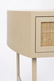 Bijzettafel Amaya MDF Beige 38x48 cm-Bijzettafels-Creating Home