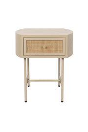 Bijzettafel Amaya MDF Beige 38x48 cm-Bijzettafels-Creating Home