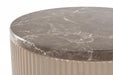 Bijzettafel Anna Marble Beige Ø35x42 cm-Bijzettafels-White Label Living