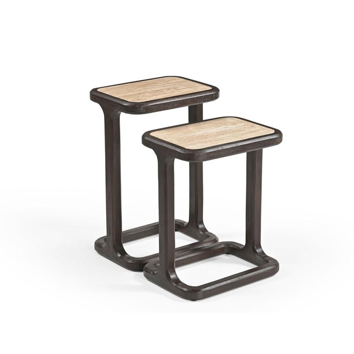 Bijzettafel Arvid Bruin Mangohout 39 cm-Bijzettafels-Starfurn