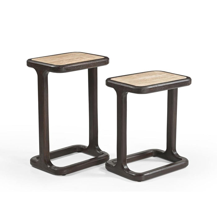 Bijzettafel Arvid Bruin Mangohout 39 cm-Bijzettafels-Starfurn