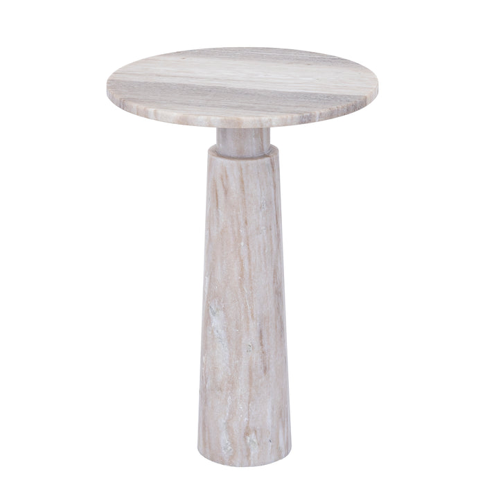 Bijzettafel Ashliegh Marmer Beige-Bijzettafels-PTMD