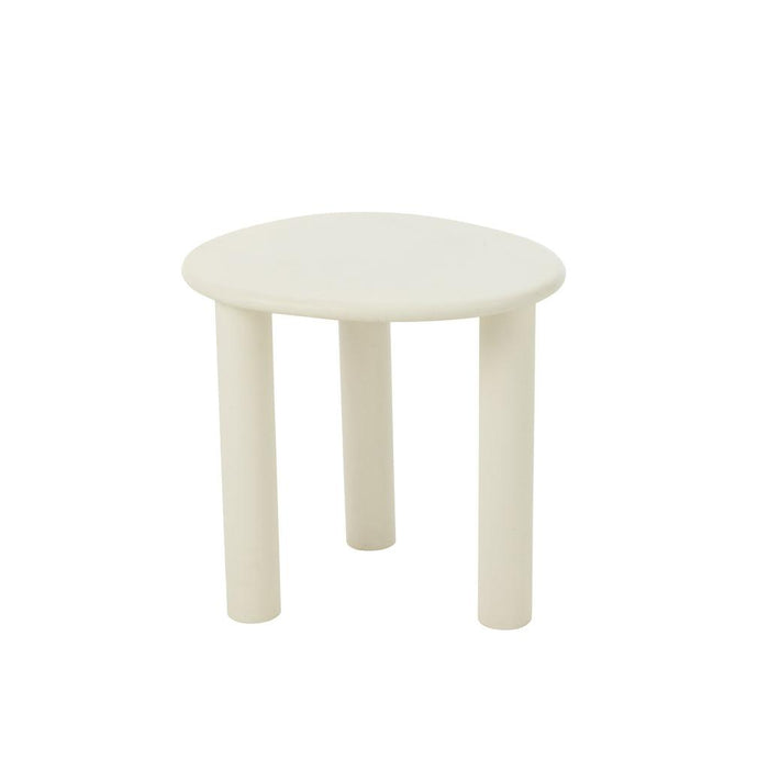 Bijzettafel Bali mdf/pvc wit small-J-Line