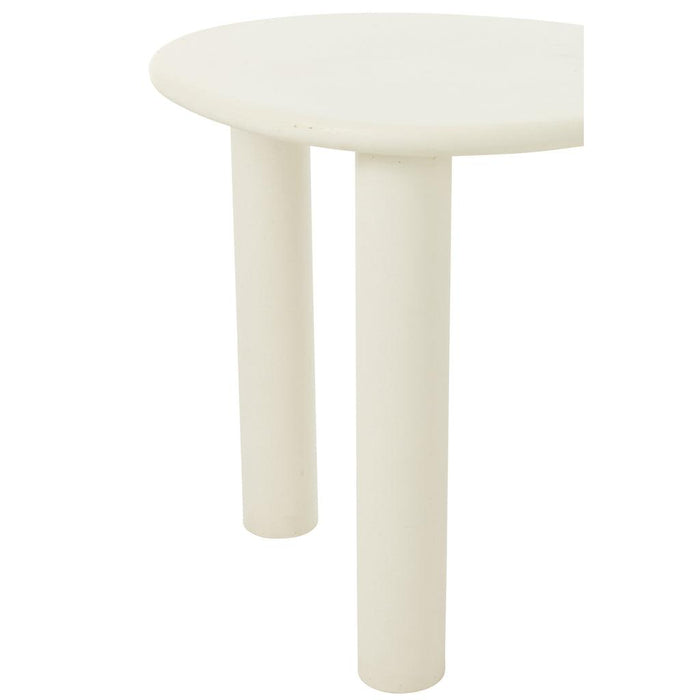 Bijzettafel Bali mdf/pvc wit small-J-Line