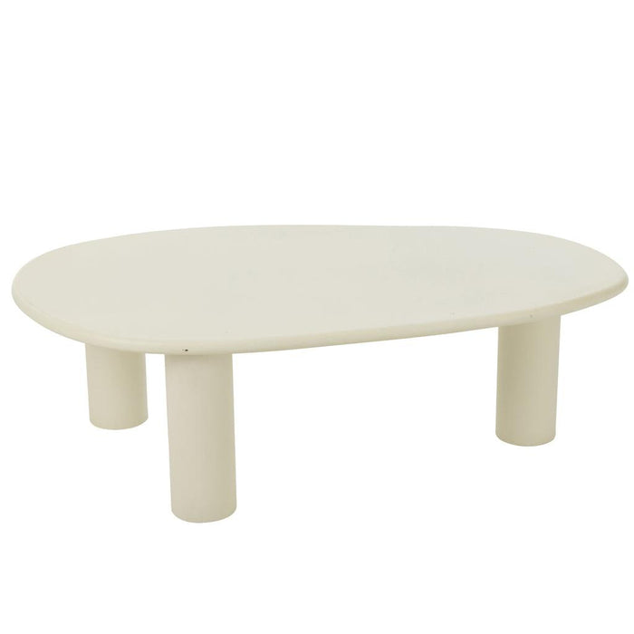 Bijzettafel Bali mdf/pvd wit large-J-Line