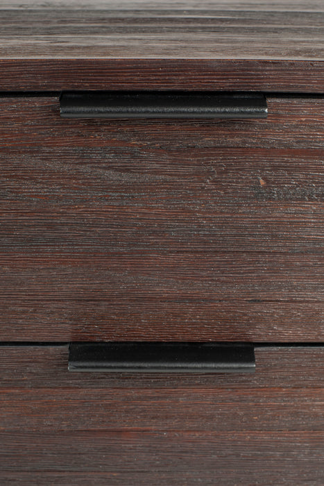 Bijzettafel / Bedstand Webster Teak Hout Bruin 30x40 cm-Bijzettafels-Creating Home