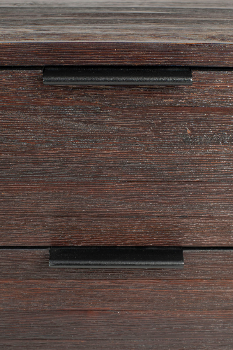 Bijzettafel / Bedstand Webster Teak Hout Bruin 30x40 cm-Bijzettafels-Creating Home