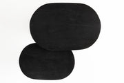 Bijzettafel Bela (set Of 2) Mango hout Zwart 48x32 cm-Bijzettafels-Creating Home