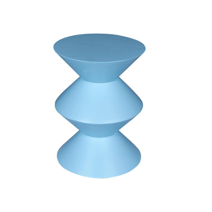 Bijzettafel Blauw Mangohout 33 cm-Bijzettafels-Starfurn