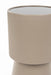 Bijzettafel Brian Side Table Metaal, Glas Beige Ø33, sfeerbeeld 2