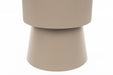 Bijzettafel Brian Side Table Metaal, Glas Beige Ø33, sfeerbeeld 3