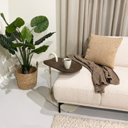 Bijzettafel Brix Bijzettafel Mangohout Beige 30x48 cm-Bijzettafels-Livingfurn
