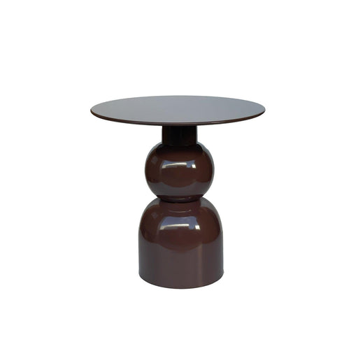 Bijzettafel Brix Bijzettafel Metaal Bruin 49 cm 49.5x49.5x52.5 cm-Bijzettafels-Livingfurn