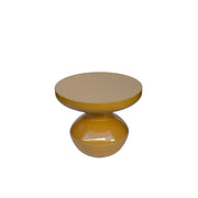 Bijzettafel Brix Bijzettafel Metaal Geel 40 cm 40.5x40.5x34 cm-Bijzettafels-Livingfurn