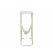 Bijzettafel Brix Bijzettafel Metaal Wit 53x24 cm-Bijzettafels-Livingfurn