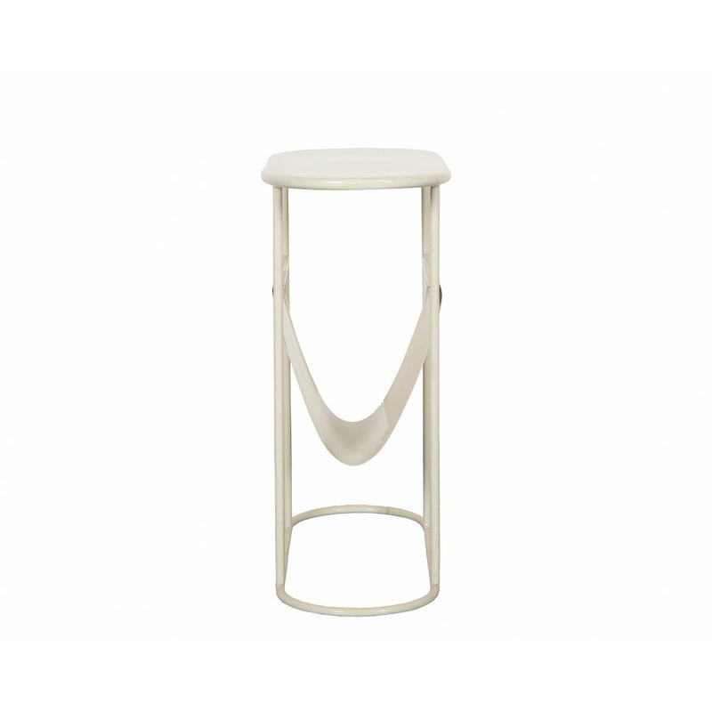 Bijzettafel Brix Bijzettafel Metaal Wit 53x24 cm-Bijzettafels-Livingfurn