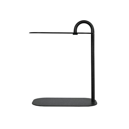 Bijzettafel Brix Glas Zwart 30x48 cm-Bijzettafels-Livingfurn