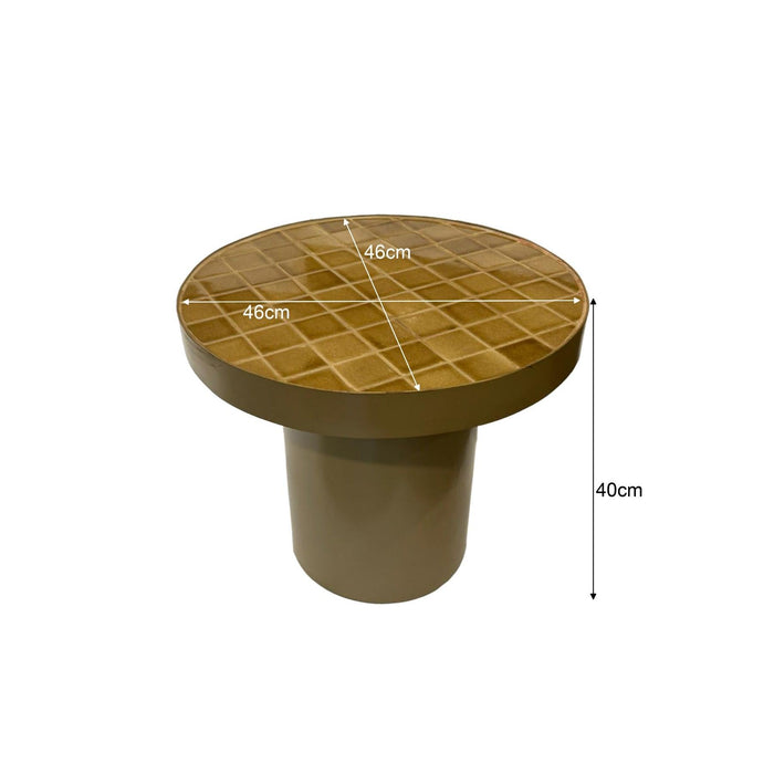 Bijzettafel Brix Tylo Camel 46cm-Bijzettafels-Livingfurn