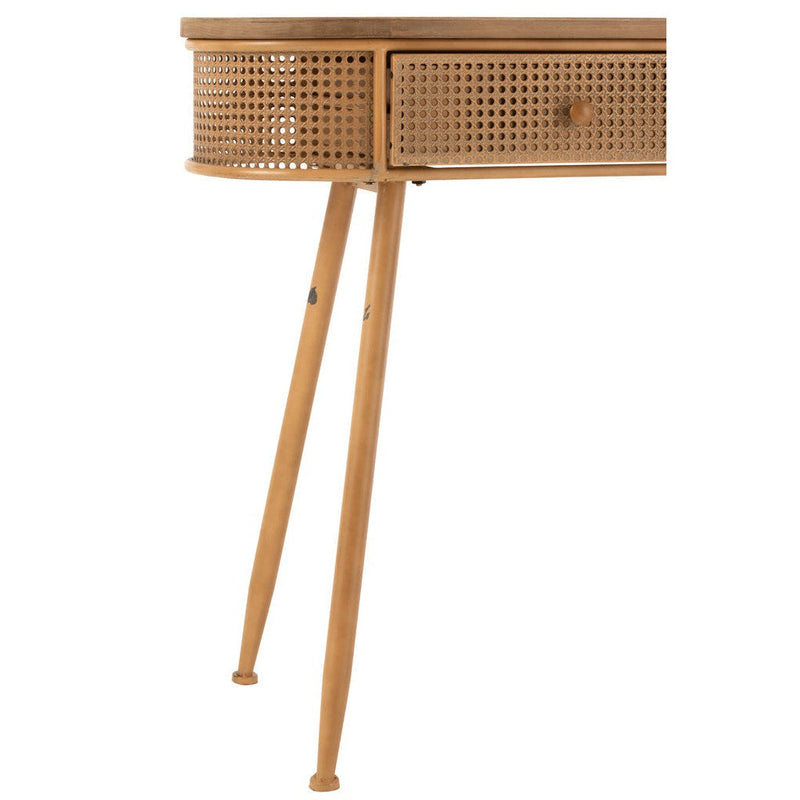 Bijzettafel Bruin Fir hout 40x120 cm-Bijzettafels-J-Line