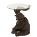 Bijzettafel Bruin Hardener 48 cm 48x50.5x63 cm-Bijzettafels-J-Line