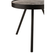 Bijzettafel Bruin Ijzer 45 cm 45x45x43 cm-Bijzettafels-J-Line