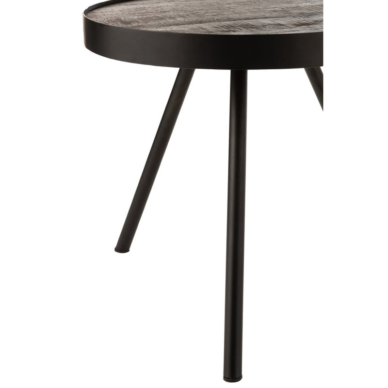 Bijzettafel Bruin Ijzer 45 cm 45x45x43 cm-Bijzettafels-J-Line