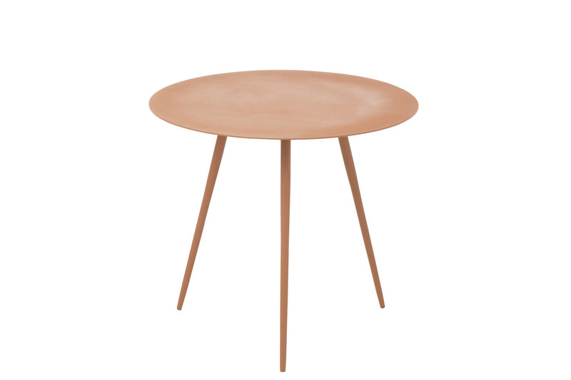 Bijzettafel Bruin Ijzer 46 cm 45.5x45.5x41 cm-Bijzettafels-J-Line
