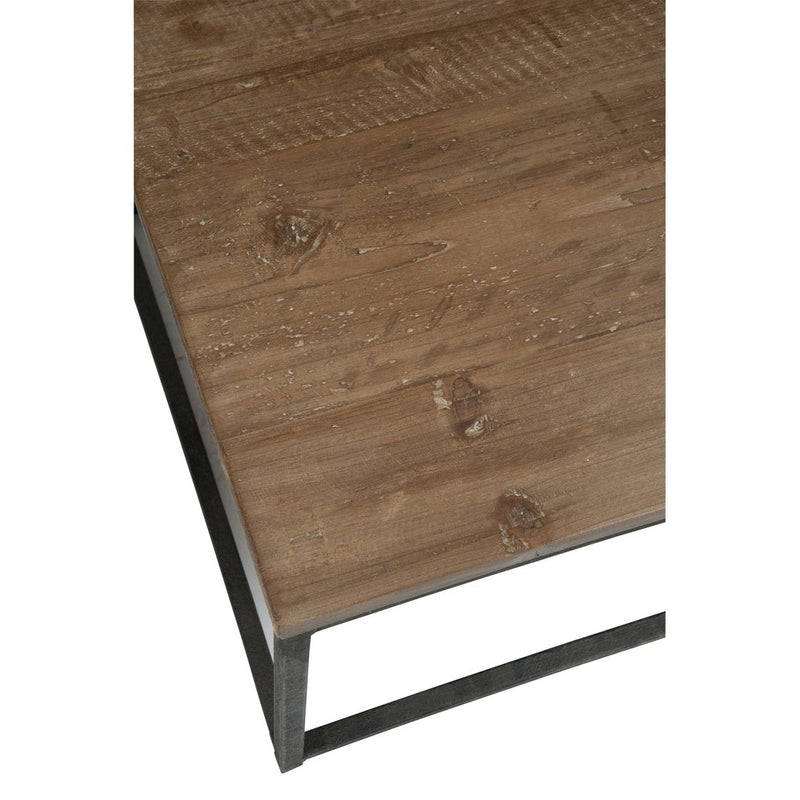 Bijzettafel Bruin Ijzer 60 cm 60x60x41 cm-Bijzettafels-J-Line