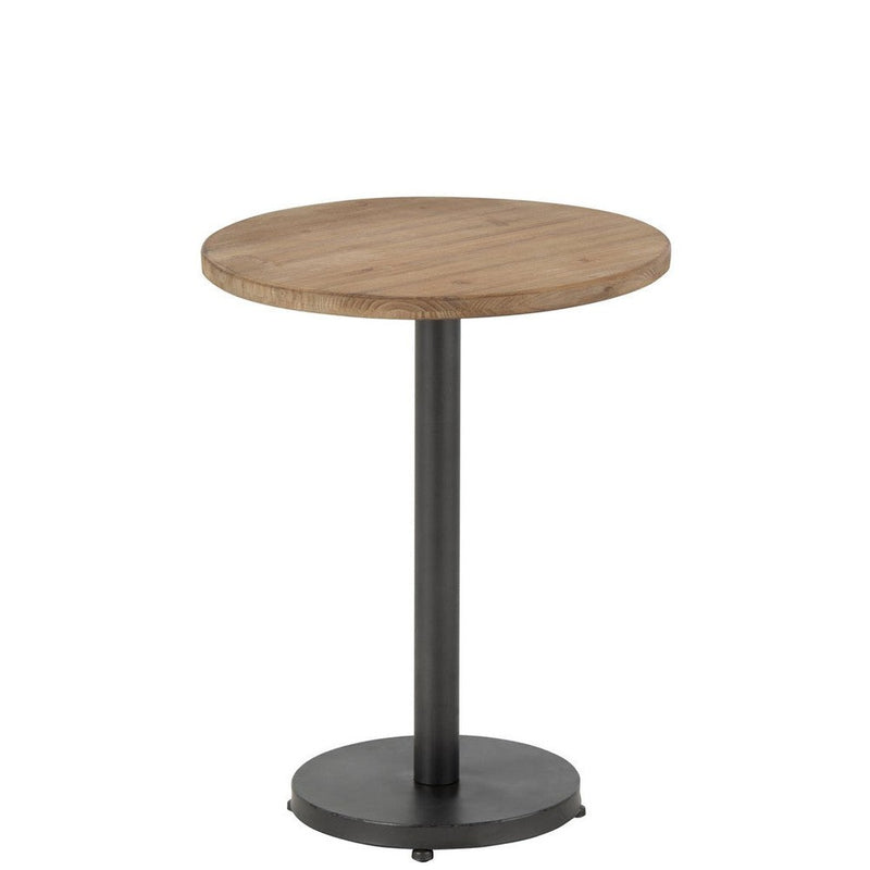 Bijzettafel Bruin Ijzer Rond 48 cm 47.5x48x62 cm-Bijzettafels-J-Line