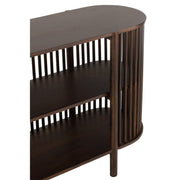 Bijzettafel Bruin Mangohout hout 38x160 cm-Bijzettafels-J-Line