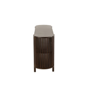 Bijzettafel Bruin Mangohout hout 38x160 cm-Bijzettafels-J-Line