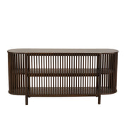 Bijzettafel Bruin Mangohout hout 38x160 cm-Bijzettafels-J-Line