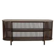 Bijzettafel Bruin Mangohout hout 38x160 cm-Bijzettafels-J-Line